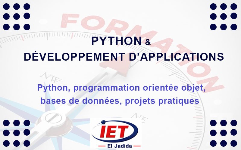 PYTHON ET DÉVELOPPEMENT D’APPLICATIONS